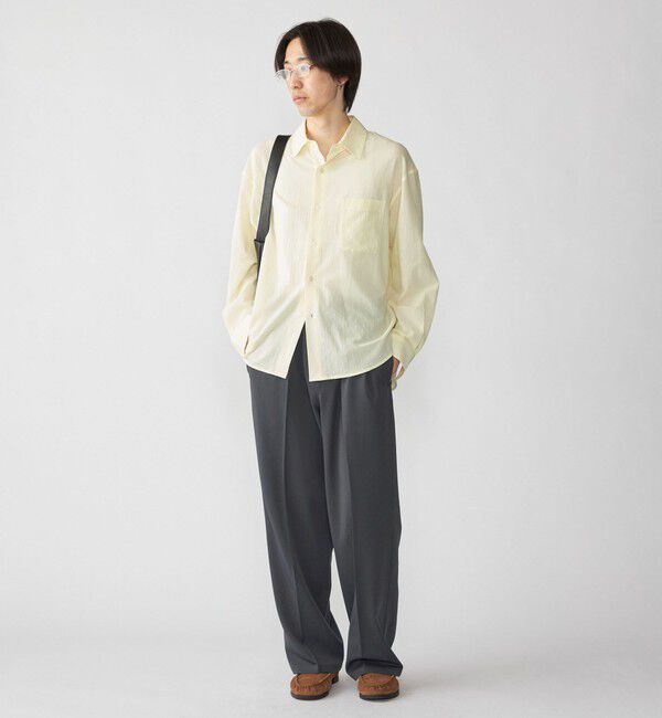 SHIPS「City Ambient Products: レギュラー ボイル ソリッド ロング スリーブ シャツ」|シャツ・ブラウス|