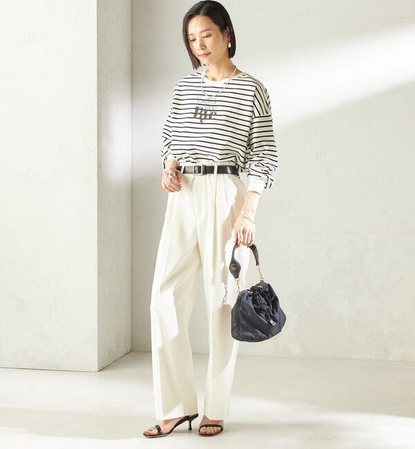 SHIPS for women「【SHIPS別注】81BRANCA: プリント ロングスリーブ TEE」|Tシャツ・カットソー|