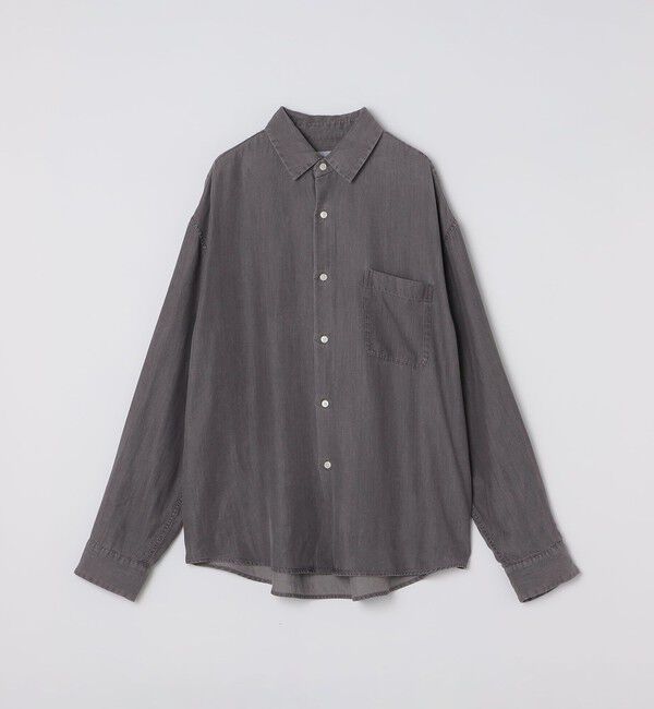 SHIPS「City Ambient Products: レギュラー ドレープ デニム ロング スリーブ シャツ」|シャツ・ブラウス|