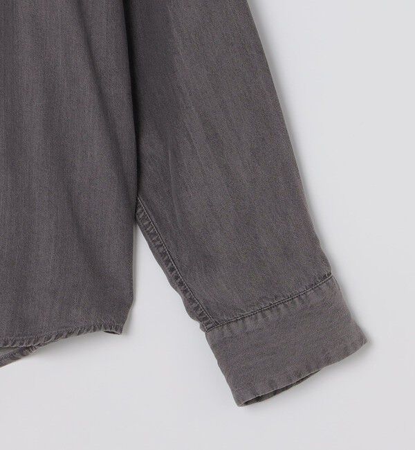 SHIPS「City Ambient Products: レギュラー ドレープ デニム ロング スリーブ シャツ」|シャツ・ブラウス|