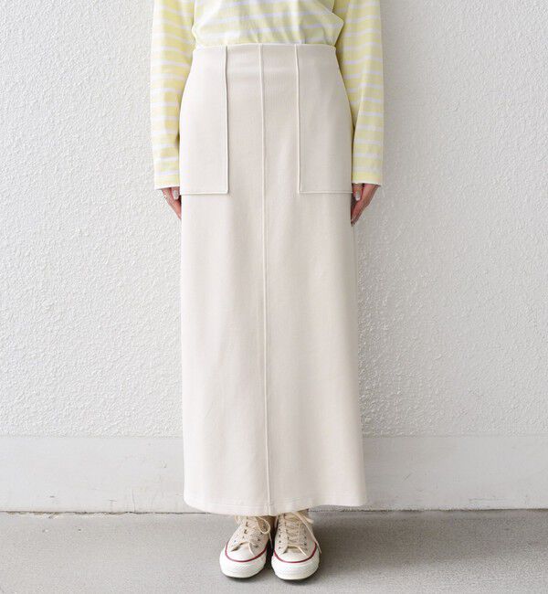 SHIPS Colors 「SHIPS Colors:〈手洗い可能〉リブ ダンボール タイト スカート」|タイト|