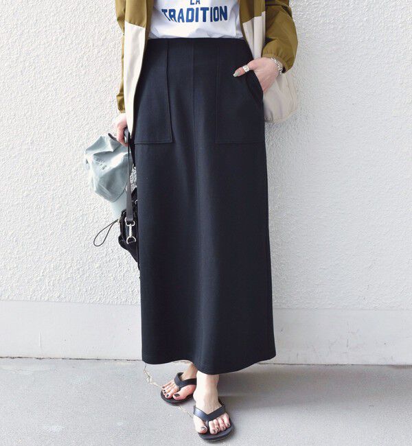 SHIPS Colors 「SHIPS Colors:〈手洗い可能〉リブ ダンボール タイト スカート」|タイト|