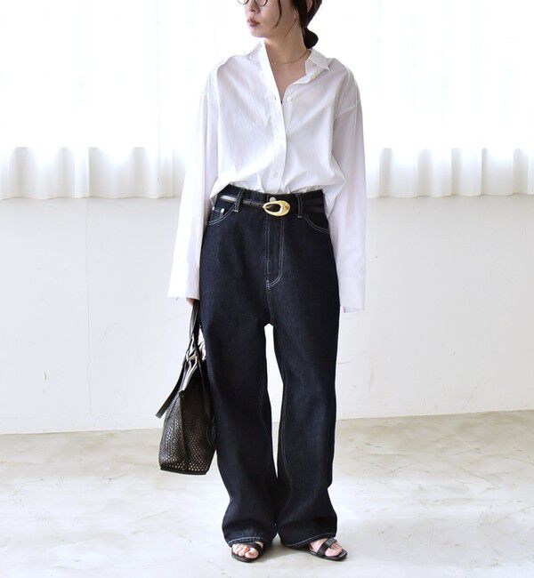 quaranciel「quaranciel:〈洗濯機可能〉レギュラーカラー ヨーク ルーズ シャツ」|シャツ・ブラウス|