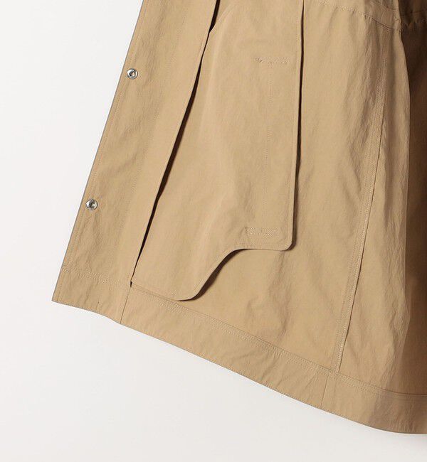 quaranciel「quaranciel:〈撥水加工/洗濯機可能〉ナイロン ドロスト フード ミディ ブルゾン」|その他|