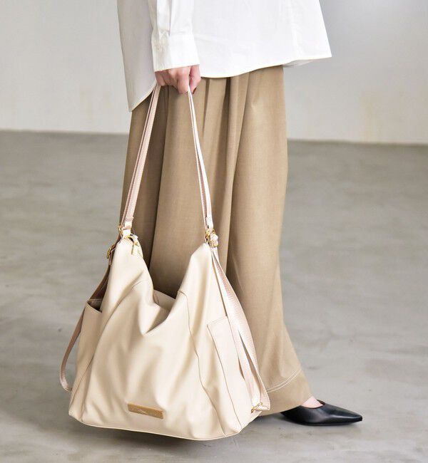 quaranciel「quaranciel: 3way リュックサック ワンハンドル トートバッグ（A4対応）」|トートバッグ|ナチュラル