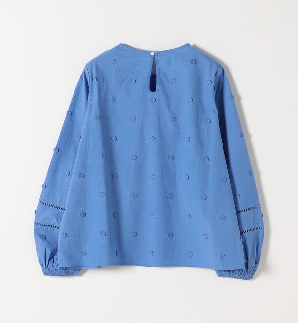 SHIPS any「SHIPS any:〈洗濯機可能〉フラワー モチーフ ハシゴレース クルーネック ブラウス」|シャツ・ブラウス|