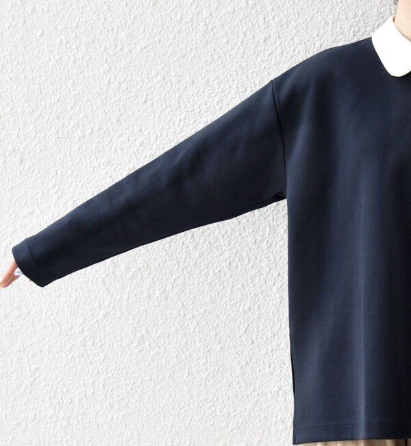 SHIPS any「SHIPS any:〈洗濯機可能〉ダンボール バイカラー プルオーバー」|Tシャツ・カットソー|