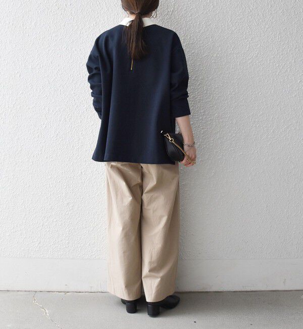 SHIPS any「SHIPS any:〈洗濯機可能〉ダンボール バイカラー プルオーバー」|Tシャツ・カットソー|