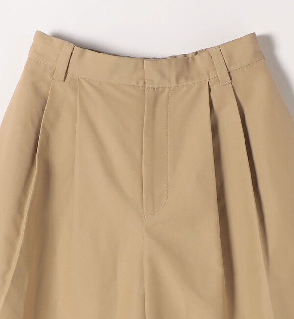 quaranciel「quaranciel:〈洗濯機可能〉タック Aライン ハーフ パンツ」|キュロット|