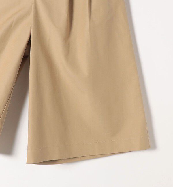 quaranciel「quaranciel:〈洗濯機可能〉タック Aライン ハーフ パンツ」|キュロット|