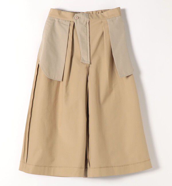 quaranciel「quaranciel:〈洗濯機可能〉タック Aライン ハーフ パンツ」|キュロット|