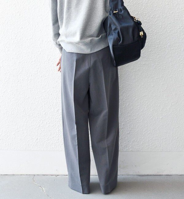 SHIPS any「《一部追加予約》SHIPS any:〈手洗い可能〉2タック ワイド パンツ」|スラックス|