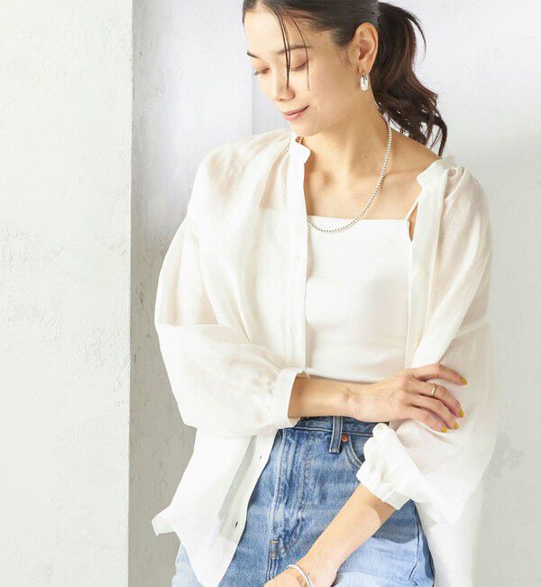 SHIPS for women「カップ付き フィット キャミソール」|キャミソール|オフホワイト