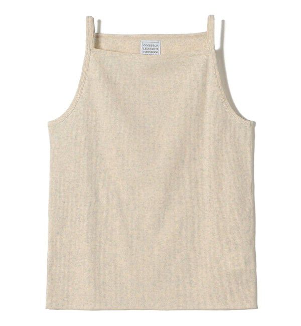 SHIPS for women「【SHIPS別注】GGG:〈手洗い可能〉スクエアネック リブ タンクトップ」|キャミソール|