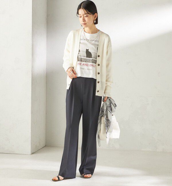 SHIPS for women「〈手洗い可能〉ブライト ペーパー Vネック ニット カーディガン」|カーディガン|