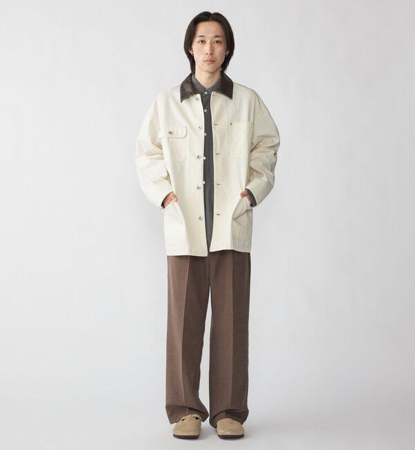 SHIPS「City Ambient Products: オーバーサイズ カバーオール ワーク ジャケット」|ブルゾン・スタジャン|