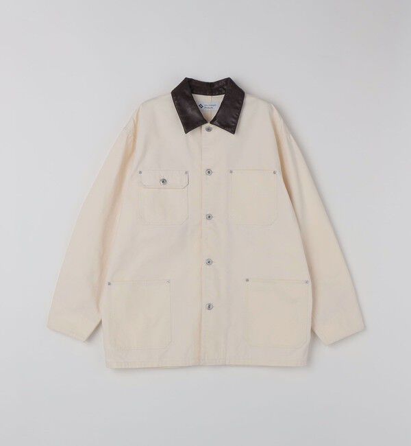 SHIPS「City Ambient Products: オーバーサイズ カバーオール ワーク ジャケット」|ブルゾン・スタジャン|