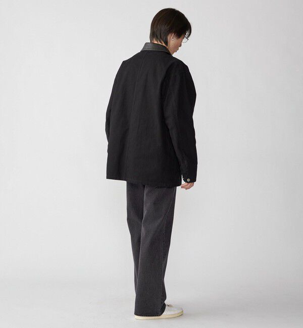 SHIPS「City Ambient Products: オーバーサイズ カバーオール ワーク ジャケット」|ブルゾン・スタジャン|