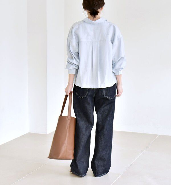 quaranciel「quaranciel:〈洗濯機可能〉ドロスト コンパクト ポケット レギュラー シャツ」|シャツ・ブラウス|