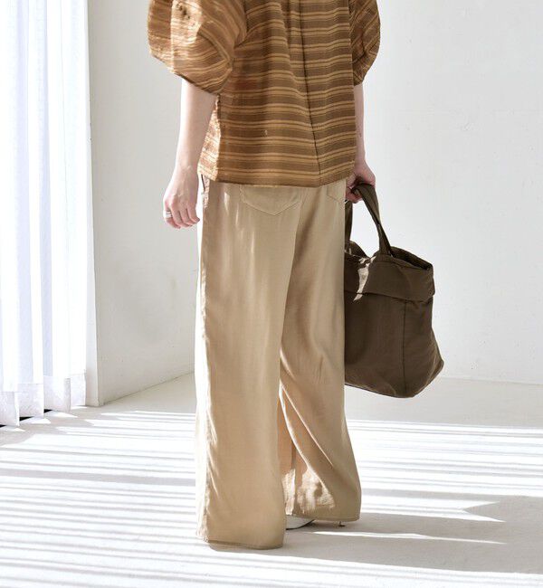 quaranciel「quaranciel:〈洗濯機可能〉タック ワイド イージー パンツ」|その他|