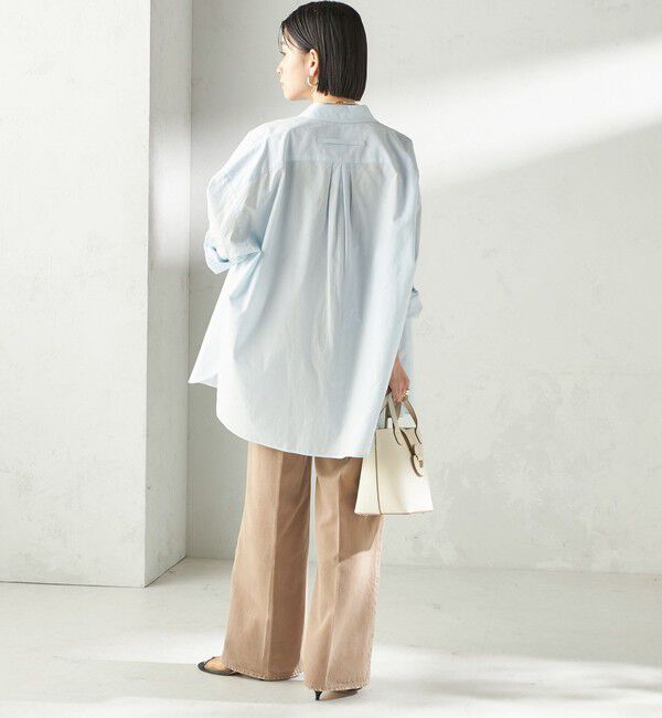 SHIPS for women「TICCA:〈手洗い可能〉スクエア ビック シャツ uni」|シャツ・ブラウス|