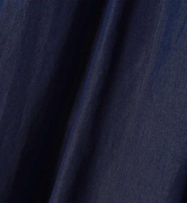 quaranciel「quaranciel:〈洗濯機可能〉ツイル Vネック ベルト フレア ワンピース」|ワンピース|