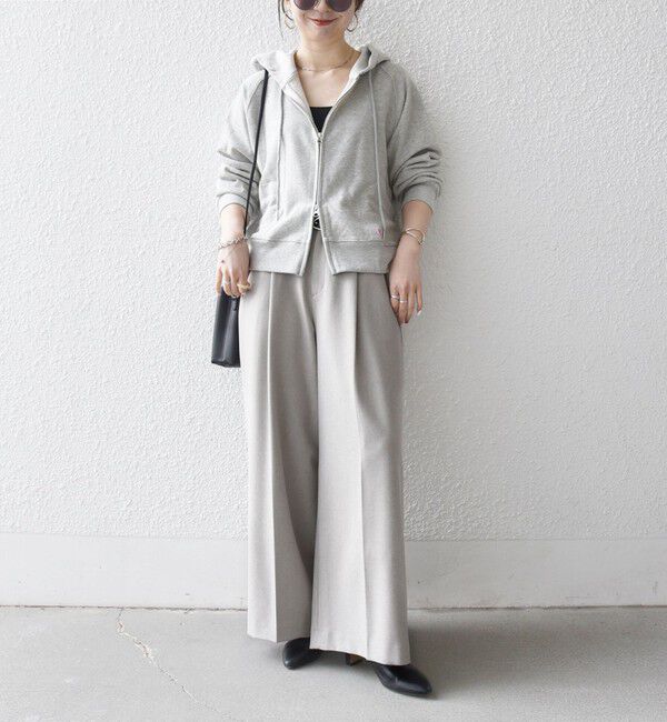 SHIPS any「SHIPS any:〈洗濯機可能〉USAコットン 裏毛 ジップ コンパクト パーカー」|パーカー|