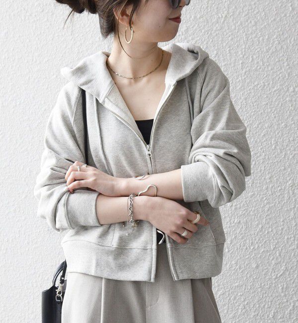 SHIPS any「SHIPS any:〈洗濯機可能〉USAコットン 裏毛 ジップ コンパクト パーカー」|パーカー|