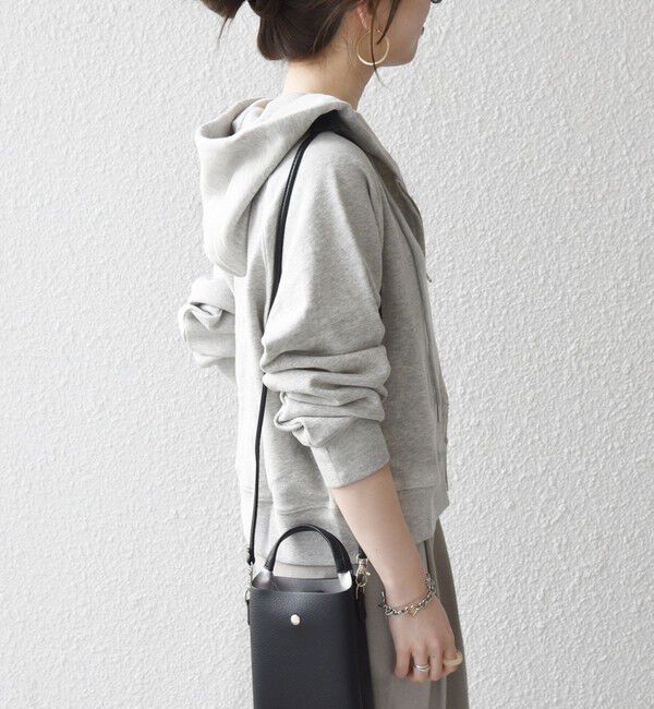 SHIPS any「SHIPS any:〈洗濯機可能〉USAコットン 裏毛 ジップ コンパクト パーカー」|パーカー|