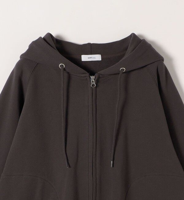 SHIPS any「SHIPS any:〈洗濯機可能〉USAコットン 裏毛 ジップ コンパクト パーカー」|パーカー|