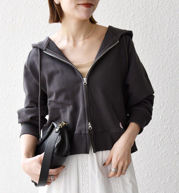 SHIPS any「SHIPS any:〈洗濯機可能〉USAコットン 裏毛 ジップ コンパクト パーカー」|パーカー|