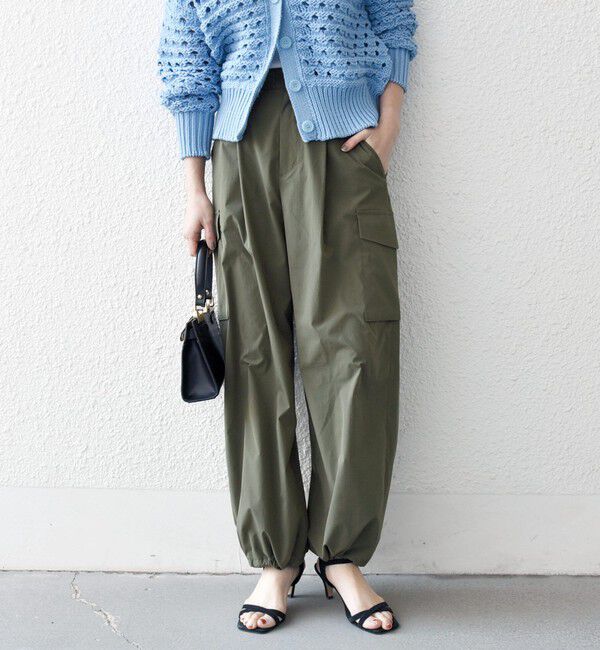 SHIPS any「【WEB限定】SHIPS any:〈洗濯機可能〉タイプライター イージー カーゴ パンツ」|カーゴ|