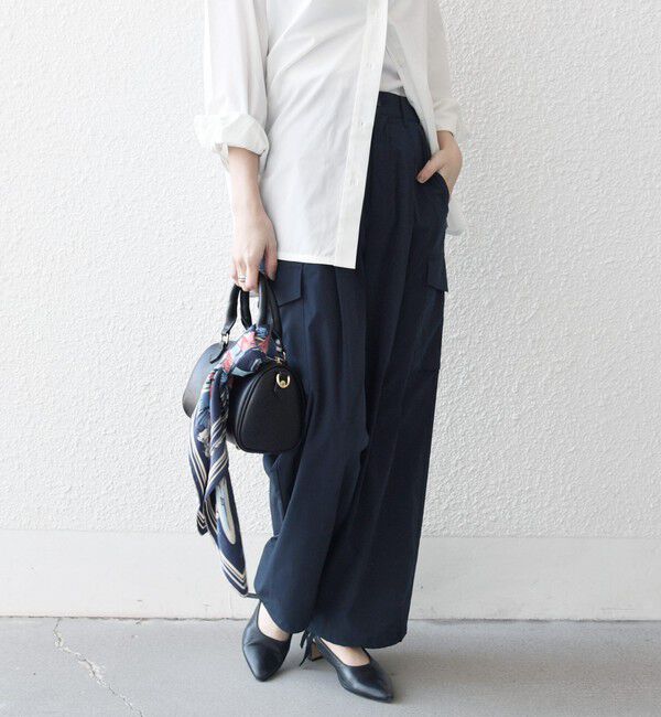 SHIPS any「【WEB限定】SHIPS any:〈洗濯機可能〉タイプライター イージー カーゴ パンツ」|カーゴ|