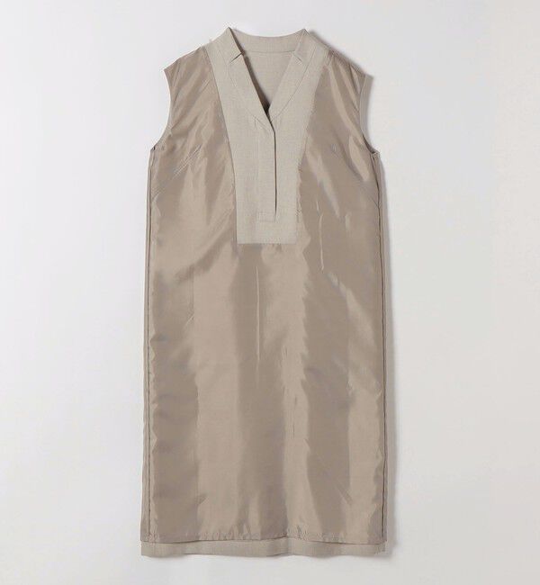 SHIPS any「SHIPS any:〈洗濯機可能〉シャーク Vネック Iライン ロング ワンピース」|ワンピース|