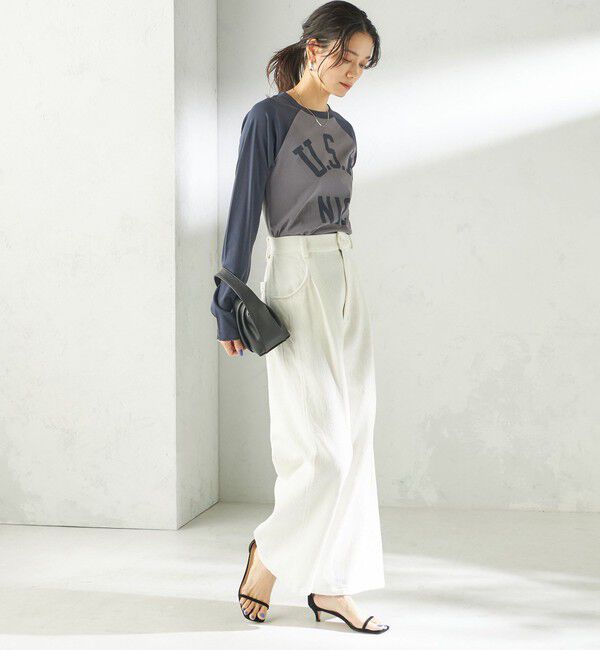 SHIPS for women「〈手洗い可能〉ルーズ デニム ポケット デザイン パンツ」|デニム|