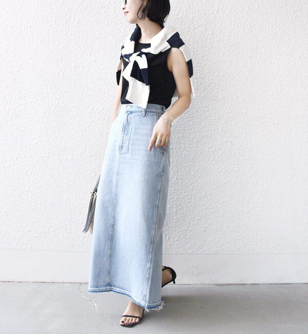 SHIPS for women「〈手洗い可能〉ラメ 2WAY ノースリーブ プルオーバー」|タンクトップ|