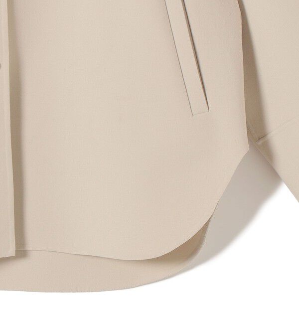 SHIPS for women「〈手洗い可能〉ストレッチ 二重織 リバー 仕立て ノーカラー コート」|その他|