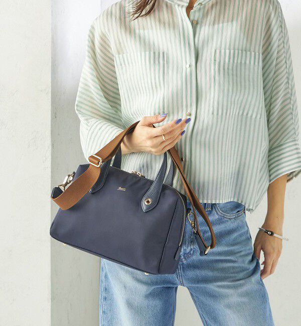 SHIPS for women「BEAURE: ナイロン スクエア テープ ボストン」|ボストンバッグ|