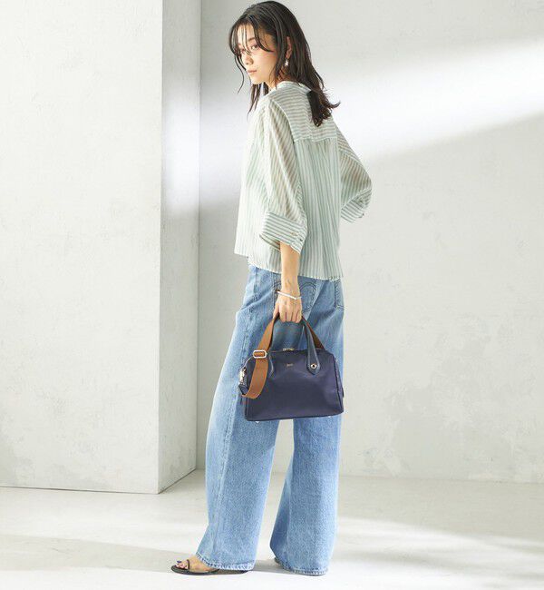 SHIPS for women「BEAURE: ナイロン スクエア テープ ボストン」|ボストンバッグ|