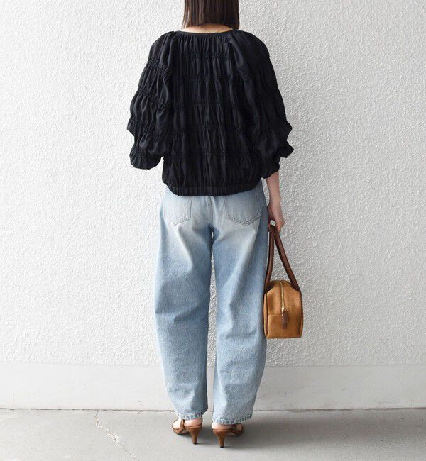 SHIPS any「SHIPS any:〈洗濯機可能〉シアー ギャザー フリル ブルゾン」|ブルゾン・スタジャン|