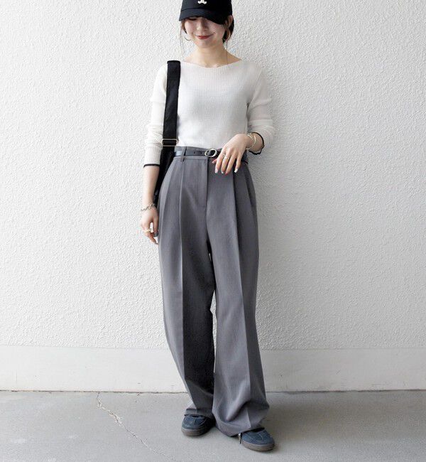 SHIPS any「SHIPS any:〈手洗い可能〉コットン ミックス 配色 リブ ニット プルオーバー」|ニット・セーター|