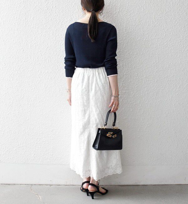 SHIPS any「SHIPS any:〈手洗い可能〉コットン ミックス 配色 リブ ニット プルオーバー」|ニット・セーター|