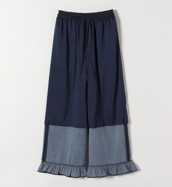 SHIPS any「SHIPS any:〈洗濯機可能〉ドット フリル ワイド イージー パンツ」|その他|