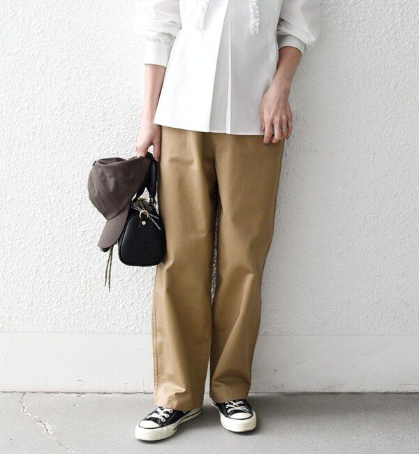 SHIPS any「《一部追加予約》SHIPS any:〈洗濯機可能〉チノ ハイウエスト セミワイド パンツ」|チノ|