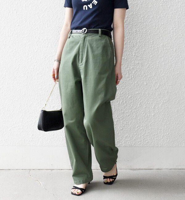 SHIPS any「《一部追加予約》SHIPS any:〈洗濯機可能〉チノ ハイウエスト セミワイド パンツ」|チノ|