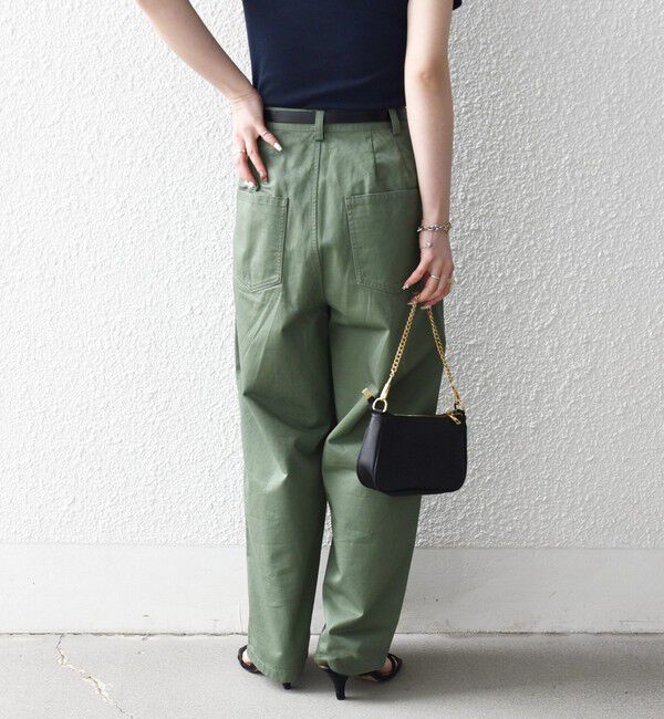 SHIPS any「《一部追加予約》SHIPS any:〈洗濯機可能〉チノ ハイウエスト セミワイド パンツ」|チノ|