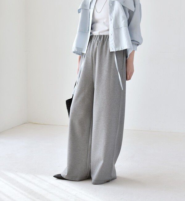 quaranciel「quaranciel:〈洗濯機可能〉ライト ポンチ ロゴ刺繍 スウェット パンツ」|その他|