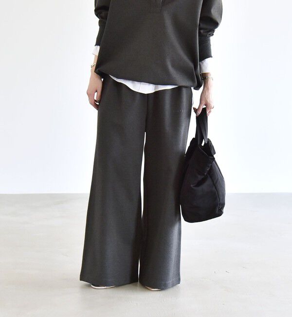 quaranciel「quaranciel:〈洗濯機可能〉ライト ポンチ ロゴ刺繍 スウェット パンツ」|その他|