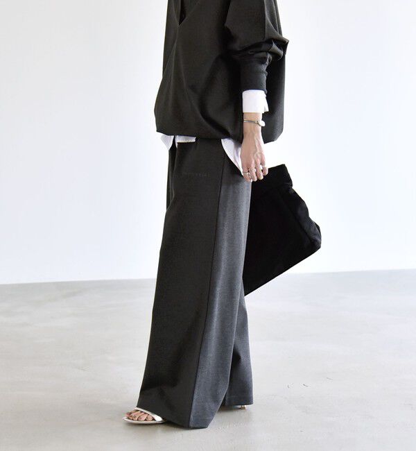 quaranciel「quaranciel:〈洗濯機可能〉ライト ポンチ ロゴ刺繍 スウェット パンツ」|その他|