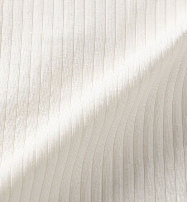 quaranciel「quaranciel:〈洗濯機可能〉テレコ リブ クルー ヘンリー 2way ハーフスリーブ TEE」|Tシャツ・カットソー|